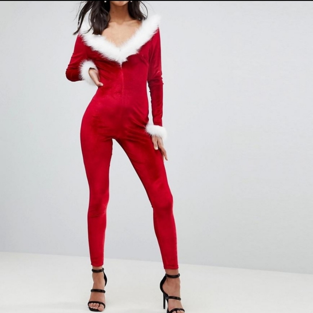 Santa womens body suit size M